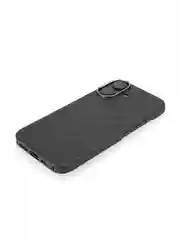 Черный карбоновый чехол MagSafe для iPhone 16, Pro, Max кевлар противоударный BROSCORP тонкий