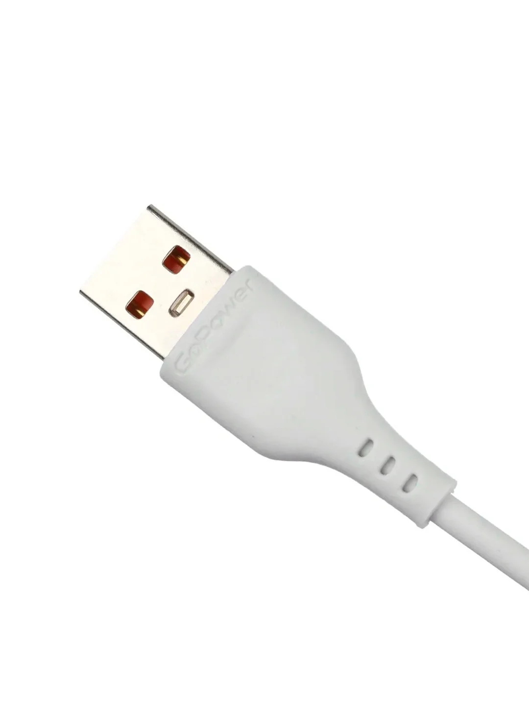 Белый кабель GoPower GP01M-2M USB (m)-microUSB (m) 2.0м 2.1A белый (1/200/800)