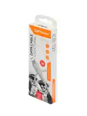 Белый кабель GoPower GP07L USB (m)-Lightning (m) 2.4A силикон белый (1/200/800)