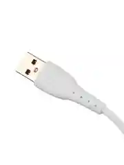Белый кабель GoPower GP07L USB (m)-Lightning (m) 2.4A силикон белый (1/200/800)