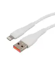 Белый кабель GoPower GP07L USB (m)-Lightning (m) 2.4A силикон белый (1/200/800)