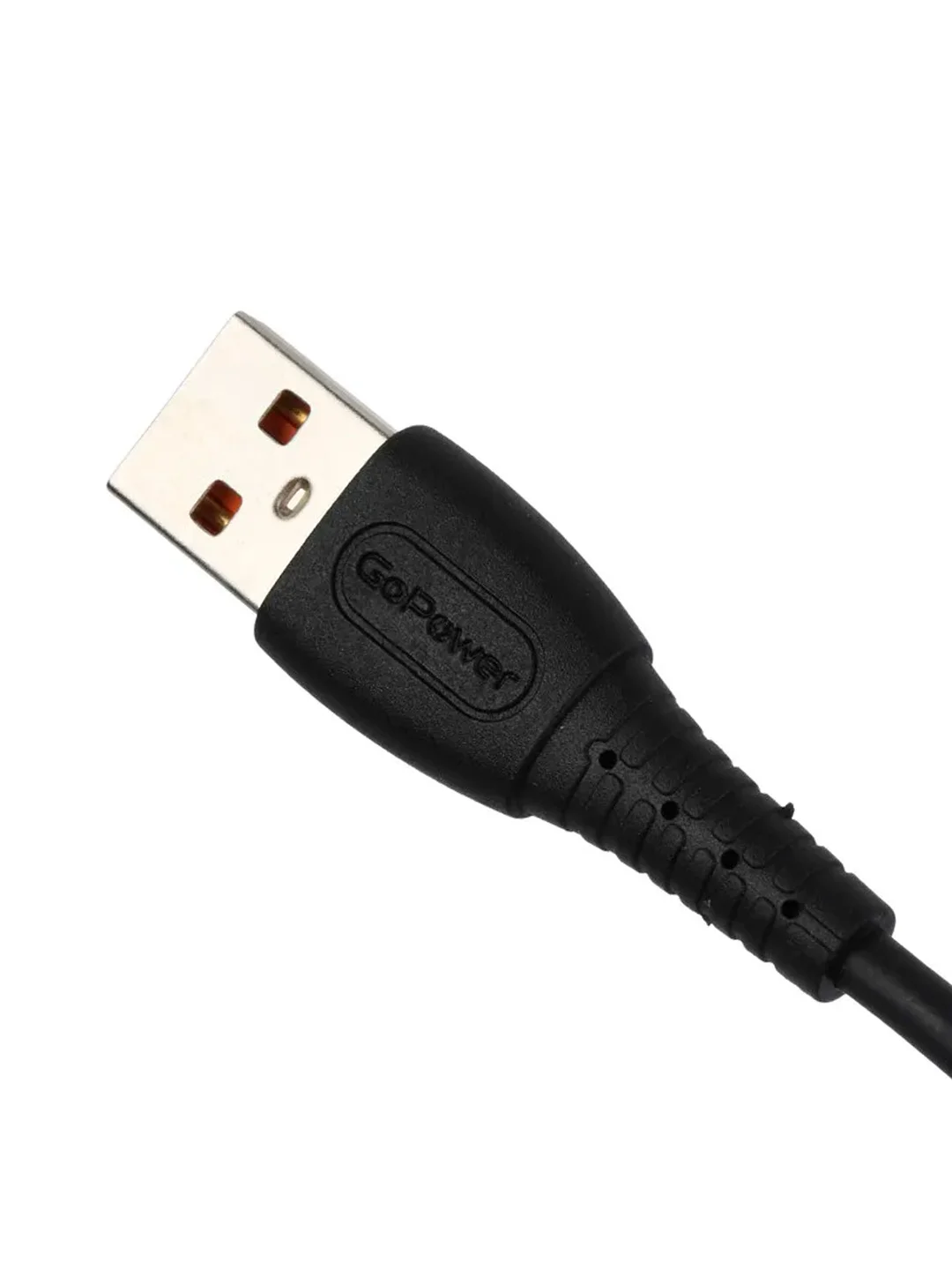 Черный кабель GoPower GP07T USB (m)-Type-C (m) 2.4A силикон черный (1/200/800)