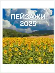 Кораллово-розовый перекидной настенный календарь на скрепке на 2025 год. 27 видов
