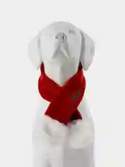 PUPPIA Шарфик для собак новогодний "Santa", красный, L (Южная Корея)