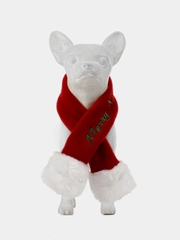 PUPPIA Шарфик для собак новогодний "Santa", красный, M (Южная Корея)