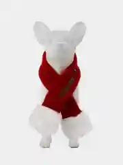 PUPPIA Шарфик для собак новогодний "Santa", красный, M (Южная Корея)