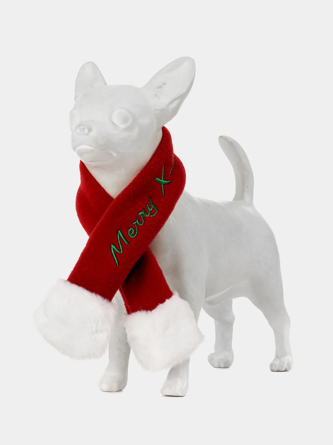 PUPPIA Шарфик для собак новогодний "Santa", красный, M (Южная Корея)