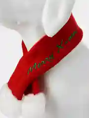 PUPPIA Шарфик для собак новогодний "Santa", красный, L (Южная Корея)