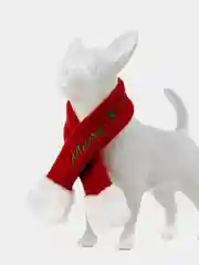 PUPPIA Шарфик для собак новогодний "Santa", красный, M (Южная Корея)
