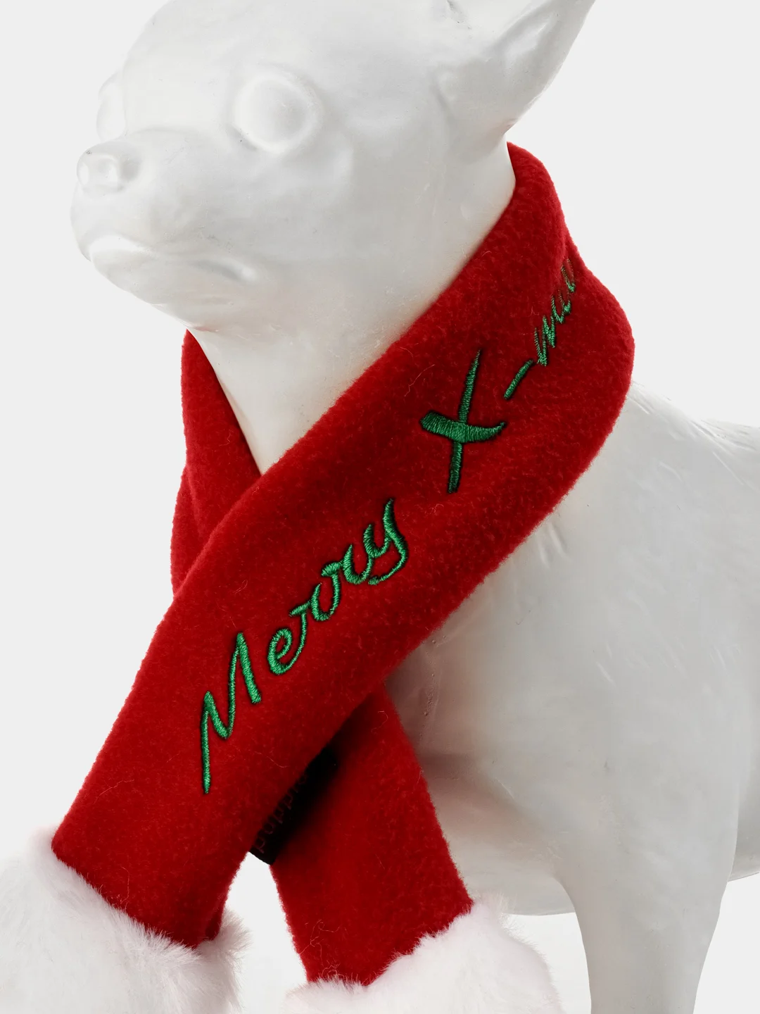 PUPPIA Шарфик для собак новогодний "Santa", красный, M (Южная Корея)