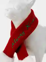 PUPPIA Шарфик для собак новогодний "Santa", красный, M (Южная Корея)