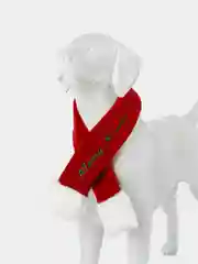 PUPPIA Шарфик для собак новогодний "Santa", красный, XL (Южная Корея)