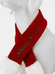 PUPPIA Шарфик для собак новогодний "Santa", красный, XL (Южная Корея)