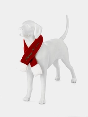 PUPPIA Шарфик для собак новогодний "Santa", красный, XL (Южная Корея)