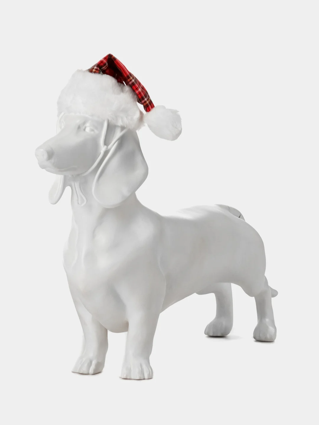PUPPIA Колпак для собак новогодний "Santa", красная клетка, S (Южная Корея)