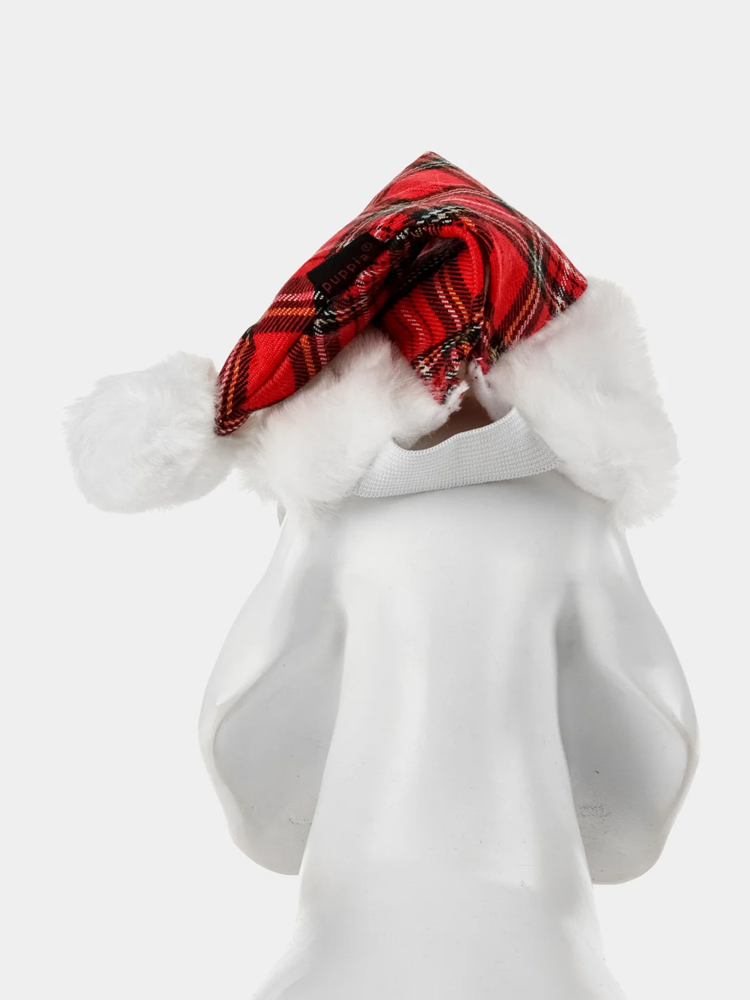 PUPPIA Колпак для собак новогодний "Santa", красная клетка, S (Южная Корея)