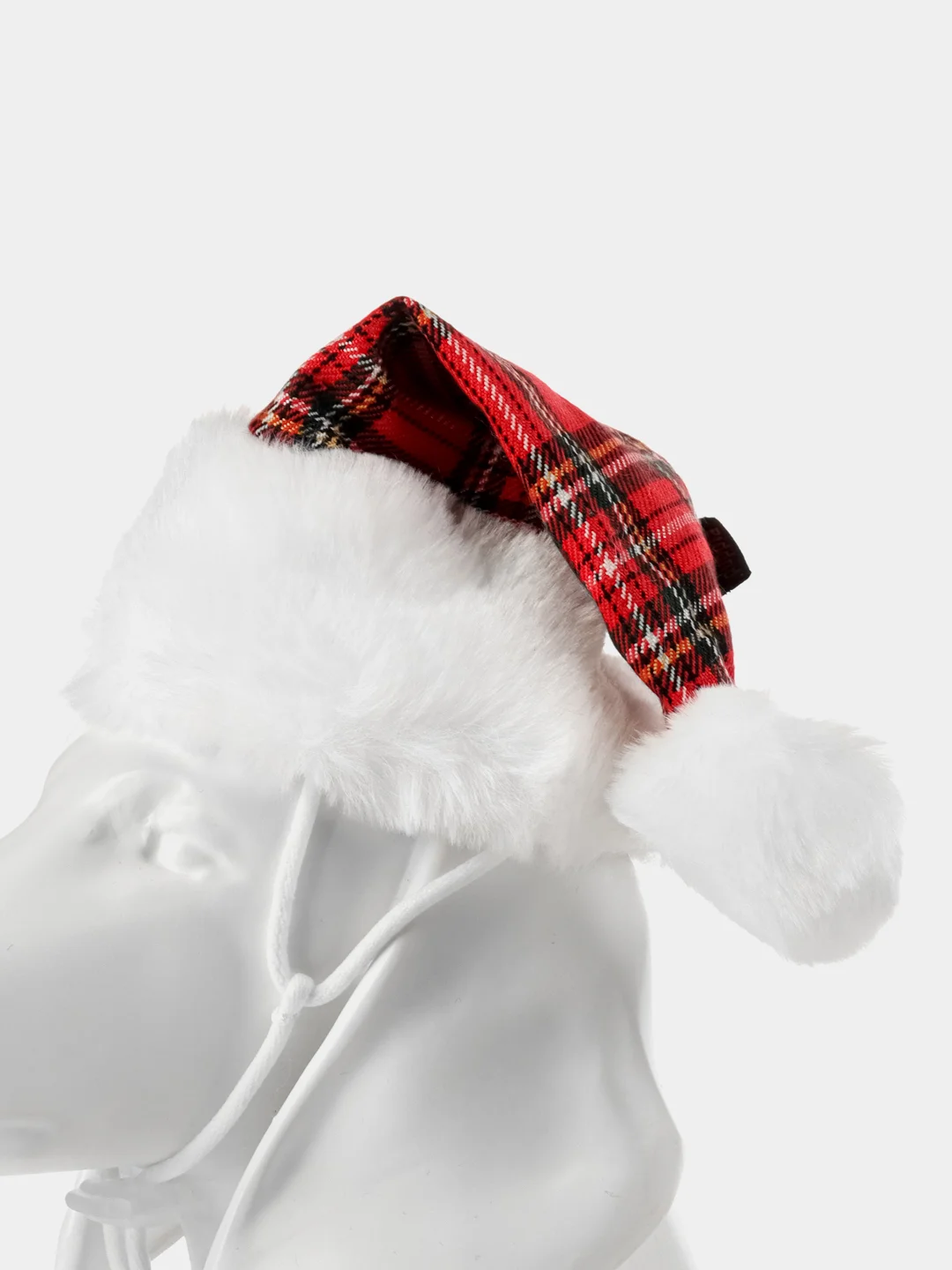 PUPPIA Колпак для собак новогодний "Santa", красная клетка, S (Южная Корея)