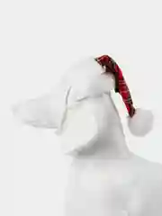 PUPPIA Колпак для собак новогодний "Santa", красная клетка, S (Южная Корея)