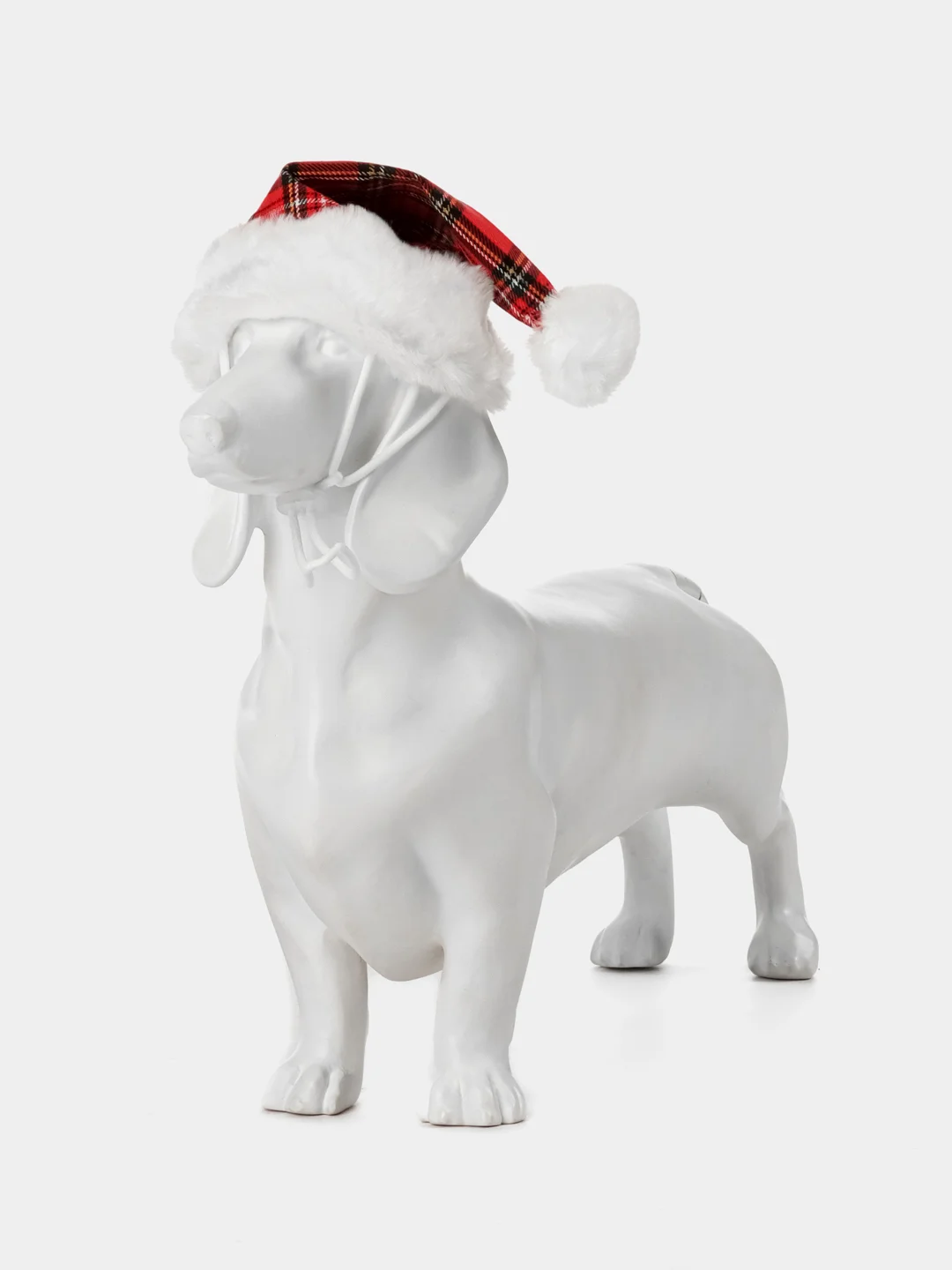 PUPPIA Колпак для собак новогодний "Santa", красная клетка, M (Южная Корея)