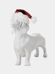 PUPPIA Колпак для собак новогодний "Santa", красная клетка, M (Южная Корея)