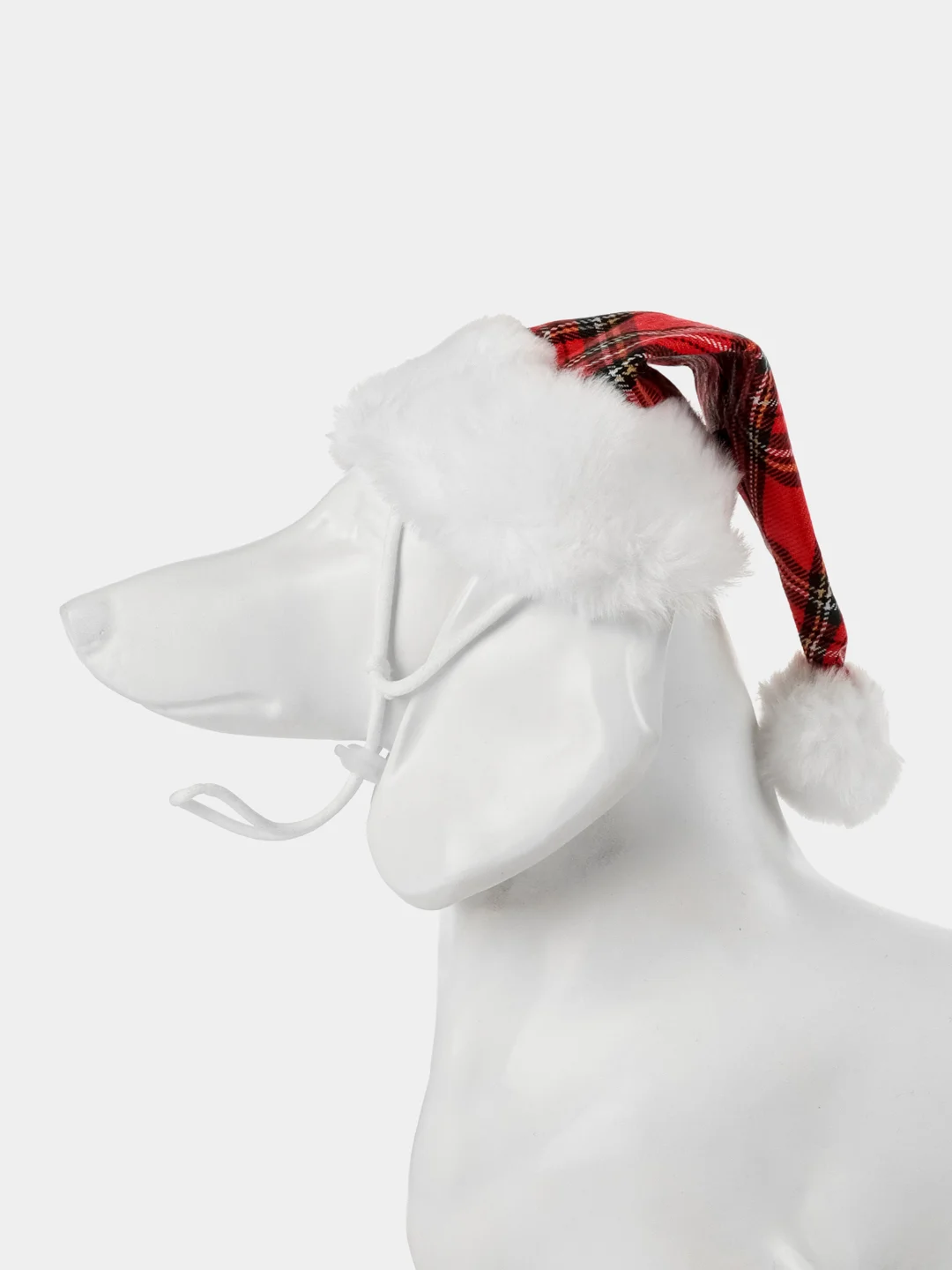 PUPPIA Колпак для собак новогодний "Santa", красная клетка, M (Южная Корея)