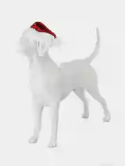 PUPPIA Колпак для собак новогодний "Santa", красная клетка, XL (Южная Корея)