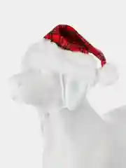 PUPPIA Колпак для собак новогодний "Santa", красная клетка, XL (Южная Корея)
