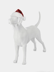 PUPPIA Колпак для собак новогодний "Santa", красная клетка, L (Южная Корея)