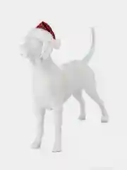 PUPPIA Колпак для собак новогодний "Santa", красная клетка, L (Южная Корея)