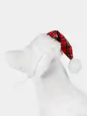 PUPPIA Колпак для собак новогодний "Santa", красная клетка, L (Южная Корея)