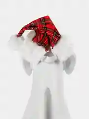 PUPPIA Колпак для собак новогодний "Santa", красная клетка, L (Южная Корея)