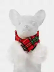 PUPPIA Шарфик для собак новогодний "Santa", красная клетка, S (Южная Корея)