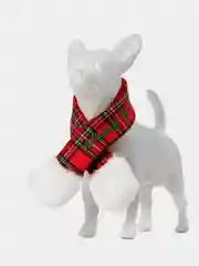 PUPPIA Шарфик для собак новогодний "Santa", красная клетка, M (Южная Корея)