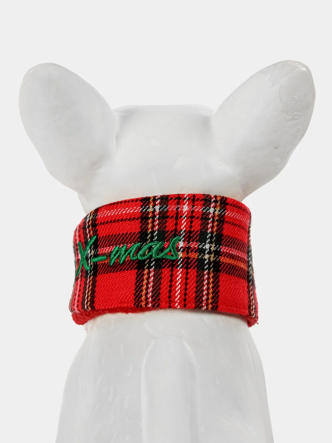 PUPPIA Шарфик для собак новогодний "Santa", красная клетка, S (Южная Корея)