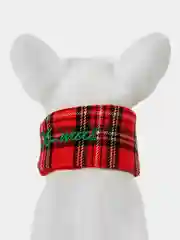 PUPPIA Шарфик для собак новогодний "Santa", красная клетка, S (Южная Корея)