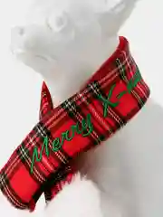 PUPPIA Шарфик для собак новогодний "Santa", красная клетка, M (Южная Корея)