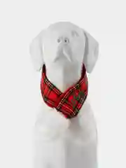 PUPPIA Шарфик для собак новогодний "Santa", красная клетка, L (Южная Корея)