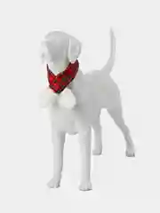 PUPPIA Шарфик для собак новогодний "Santa", красная клетка, L (Южная Корея)