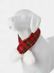 PUPPIA Шарфик для собак новогодний "Santa", красная клетка, L (Южная Корея)