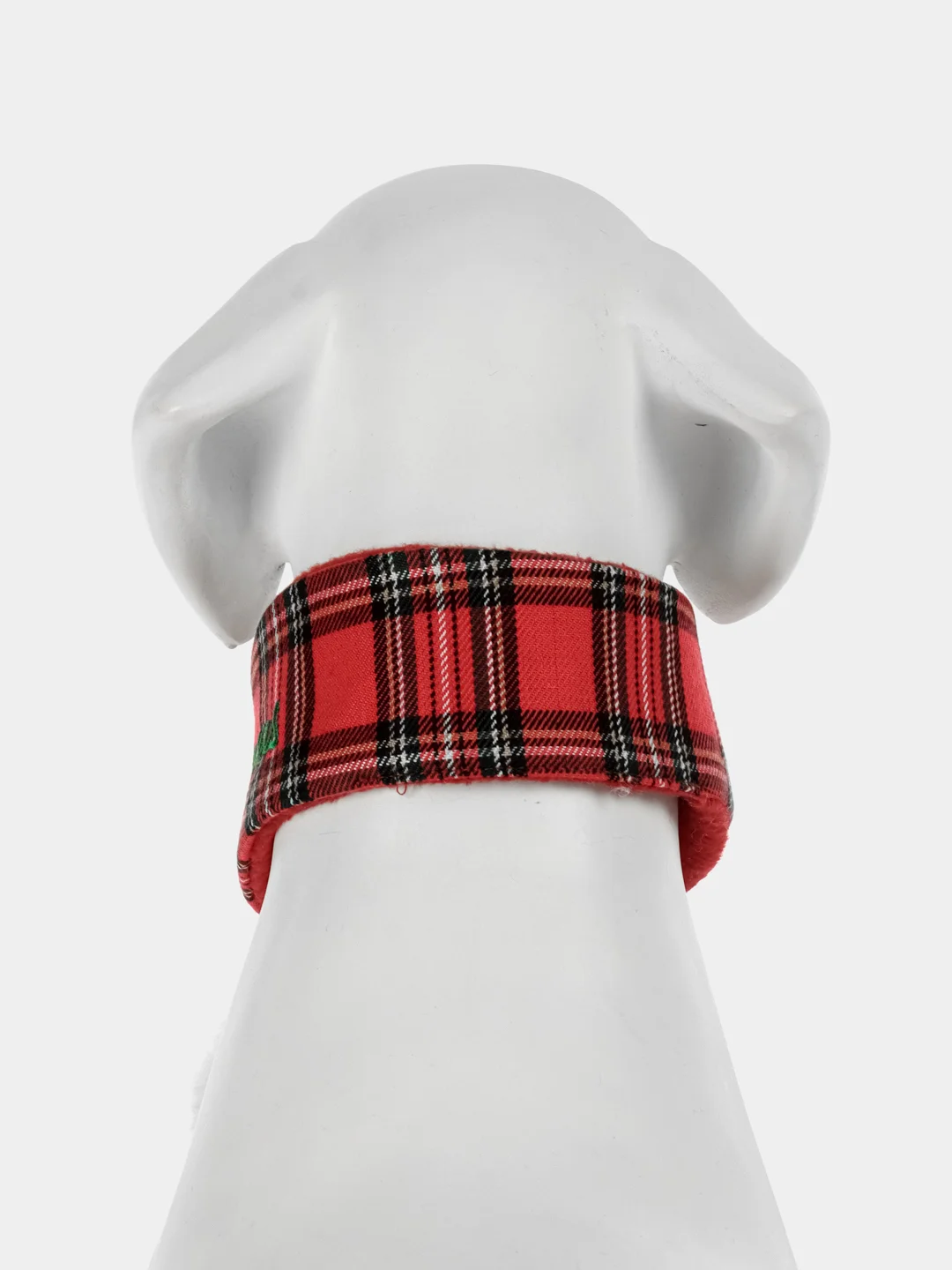 PUPPIA Шарфик для собак новогодний "Santa", красная клетка, L (Южная Корея)