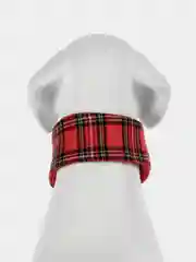 PUPPIA Шарфик для собак новогодний "Santa", красная клетка, L (Южная Корея)