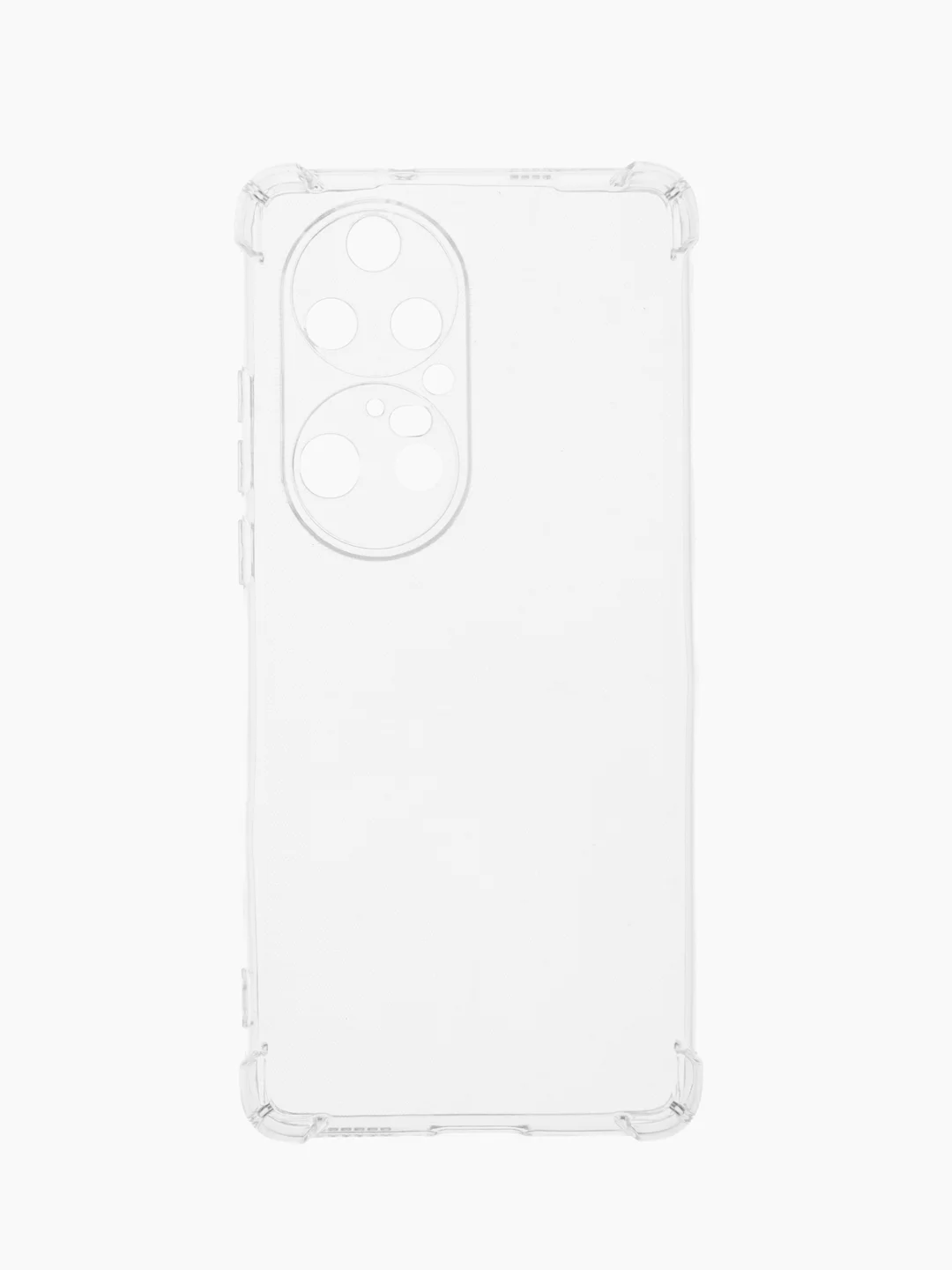 Чехол для Honor Huawei P50 Pro с усиленными углами и бортиком, силиконовый прозрачный