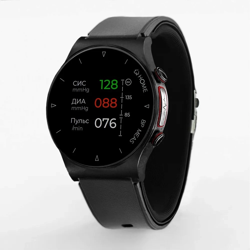Часы с тонометром и точным измерением давления Health Watch Pro №80ME, чёрный