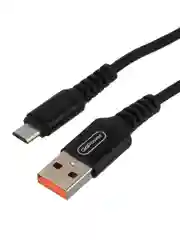 Черный кабель GoPower GP02M USB (m)-microUSB (m) 1.0м 2.4A нейлон черный (1/200/800)