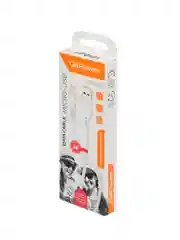 Белый кабель GoPower GP06M USB (m)-microUSB (m) 1.0м 2.4A ПВХ белый (1/200/800)