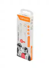 Белый кабель GoPower GP06T USB (m)-Type-C (m) 1.0м 2.4A ПВХ белый (1/200/800)