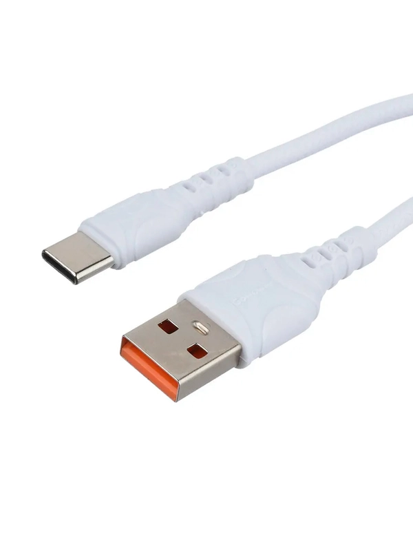Кабель GoPower GP06T USB (m)-Type-C (m) 1.0м 2.4A ПВХ белый (1/200/800)
