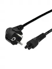 Черный кабель питания GoPower евровилка CEE 7/7-IEC 320 C5 1.8м ПВХ 0.75мм черный (1/10/160)