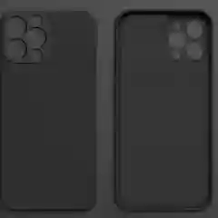 Черный чехол iPhone 16, 16 Pro, 16 ProMax силиконовый с мягким подкладом