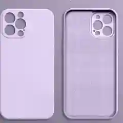 Сиреневый чехол iPhone 16, 16 Pro, 16 ProMax силиконовый с мягким подкладом